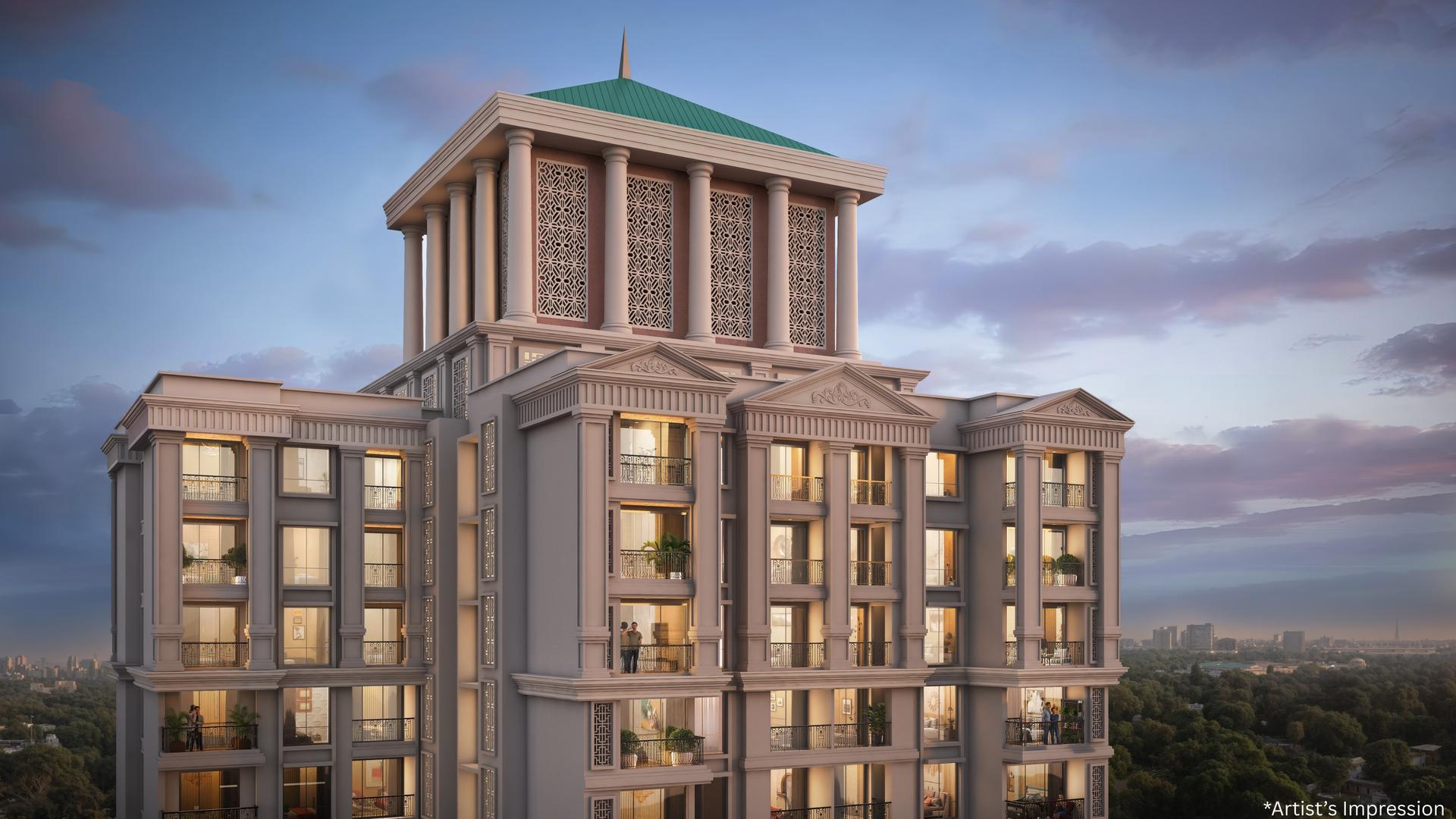Krisala Hiranandani Pune Architectural Crown View